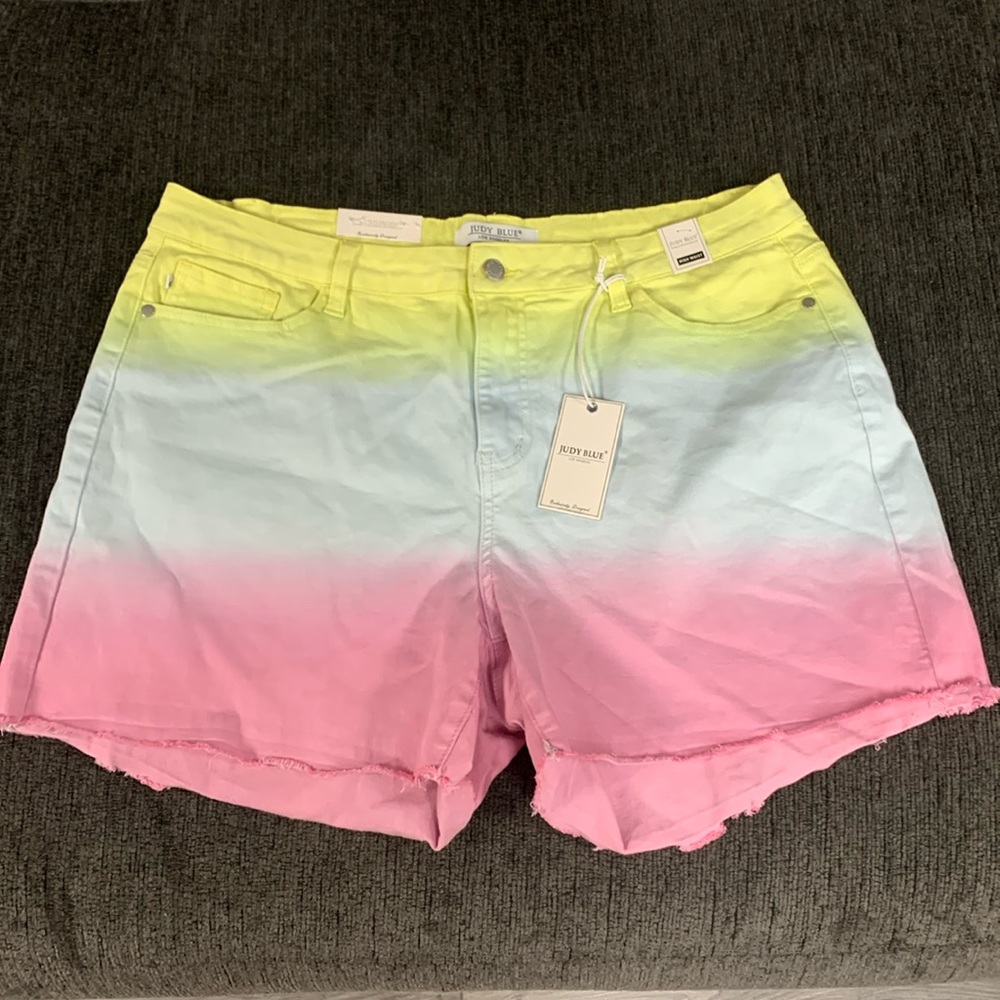 🚫SOLD🚫NWT Judy Blue Stretchy Ombré Shorts Size 2X
